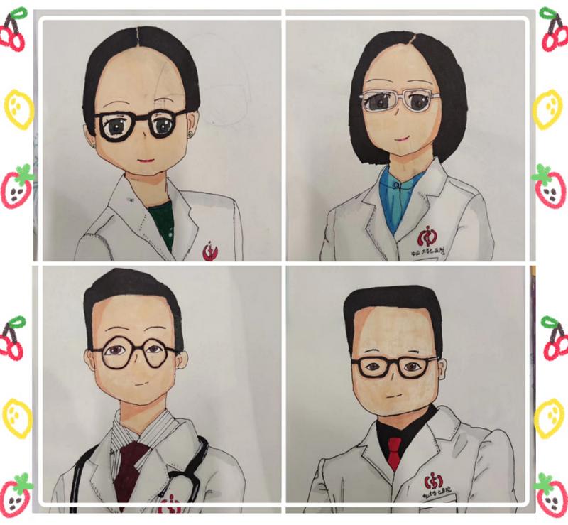 燃爆医生朋友圈十岁白血病小女孩住院期间用画笔描绘医生日常
