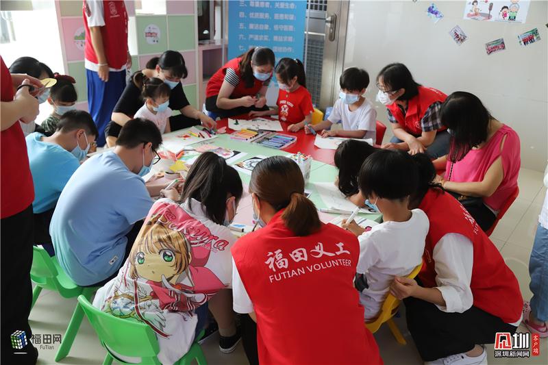 福田区开展义工亲子绘画活动 带孩子一起创建文明福田