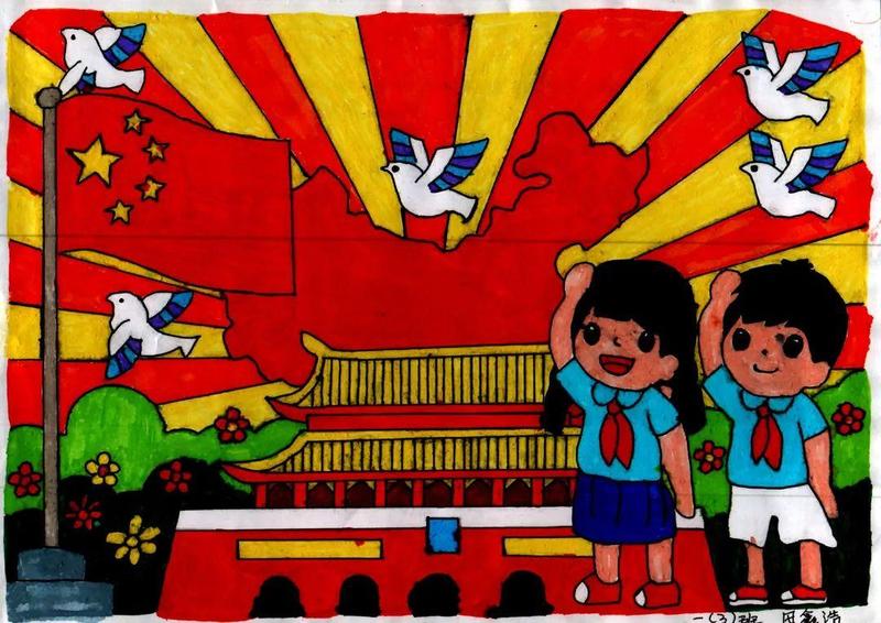 葵涌二小学生用作品庆祝建党百年