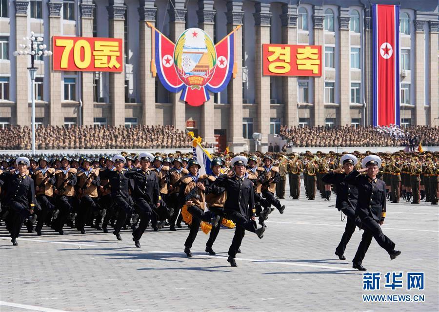 （国际）（9）朝鲜举行阅兵集会庆祝建国70周年