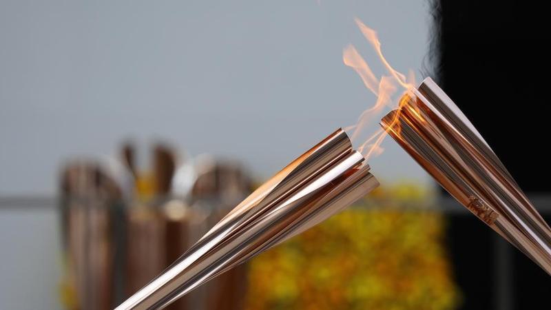 东京都举办圣火抵达仪式