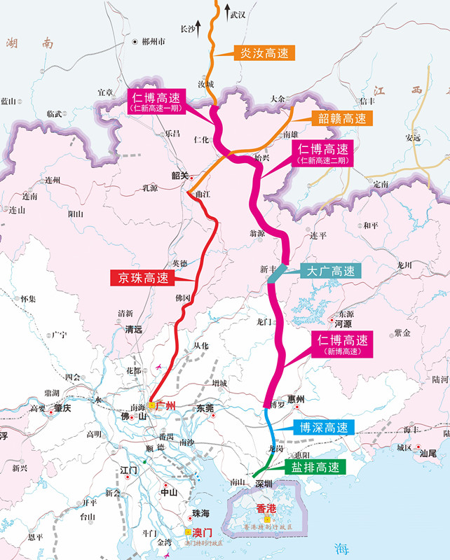 12月28日武深高速广东段全线贯通深圳北上湖南湖北可省2小时