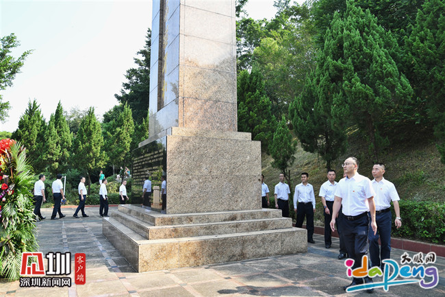 大鹏新区领导韩立清,曾敬东,孙晓杰,安呈斌,王继良,刘峰,吴华根