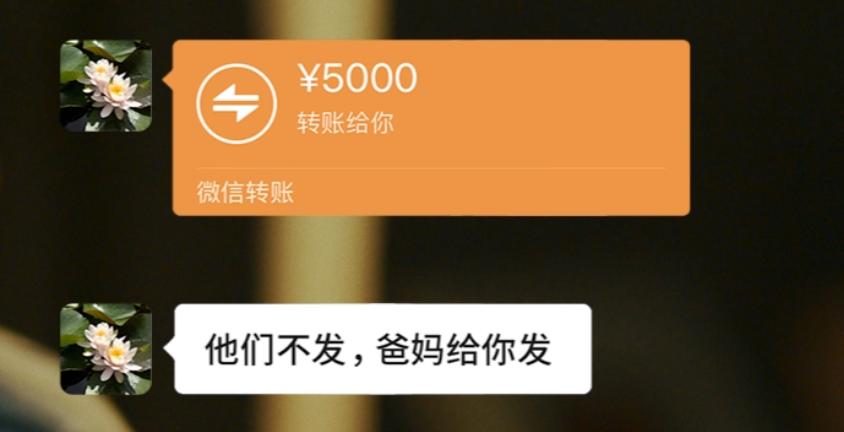 "然而朋友圈发出去没多久,女孩却突然收到了一条转账信息.