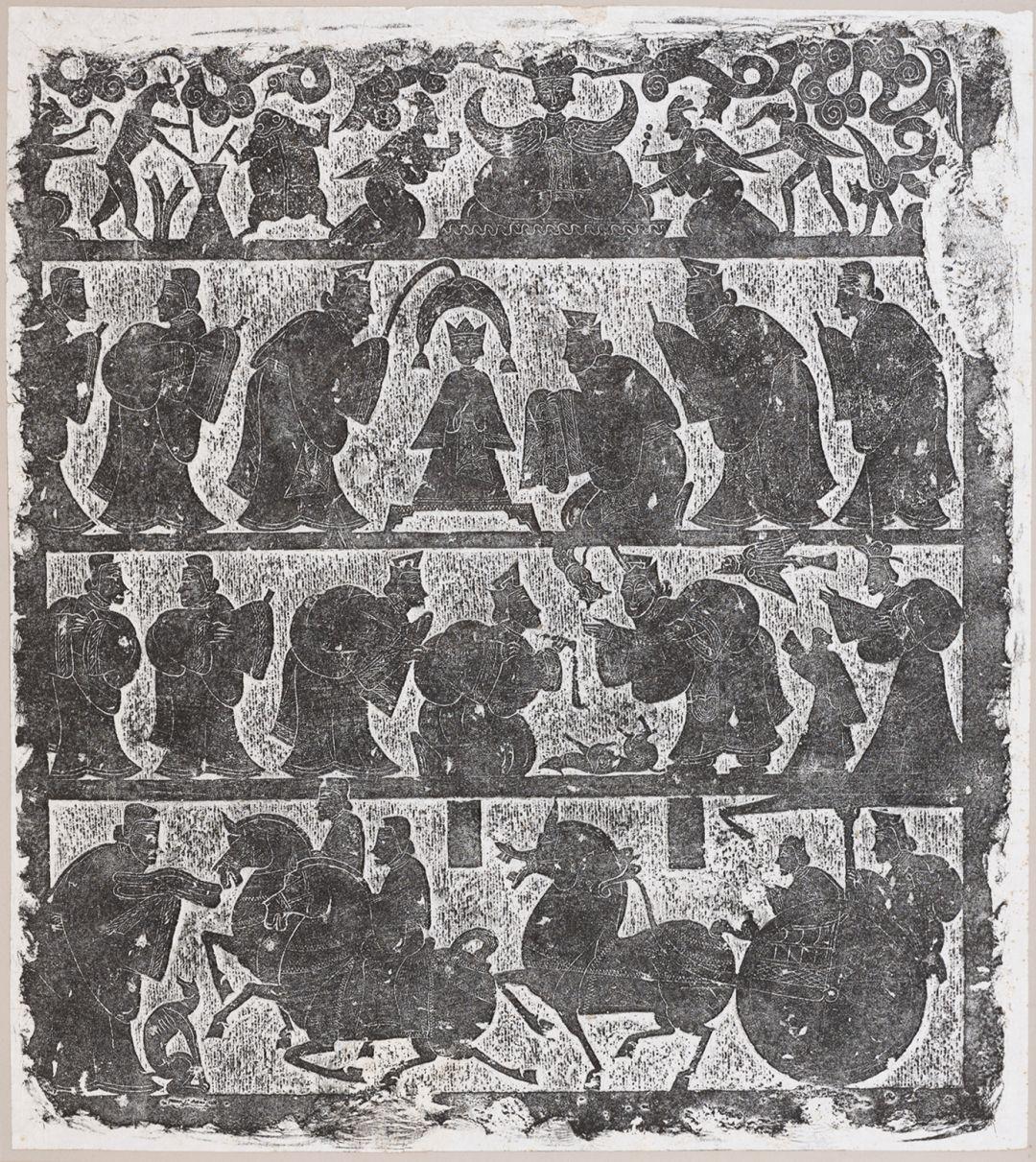 七女复仇图拓片-112×224cm东汉-张迁碑(碑阳)拓片-237×96cm汉-画像