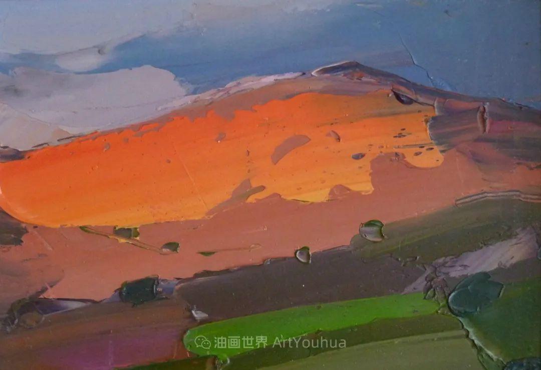 分享|色块分明的风景画,富有表现力的厚涂画法!