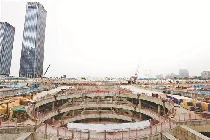 探秘前海综合交通枢纽施工现场_深圳新闻网
