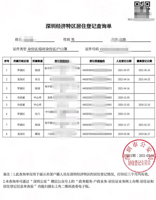 居住证,居住登记信息可以自助查询打印啦!