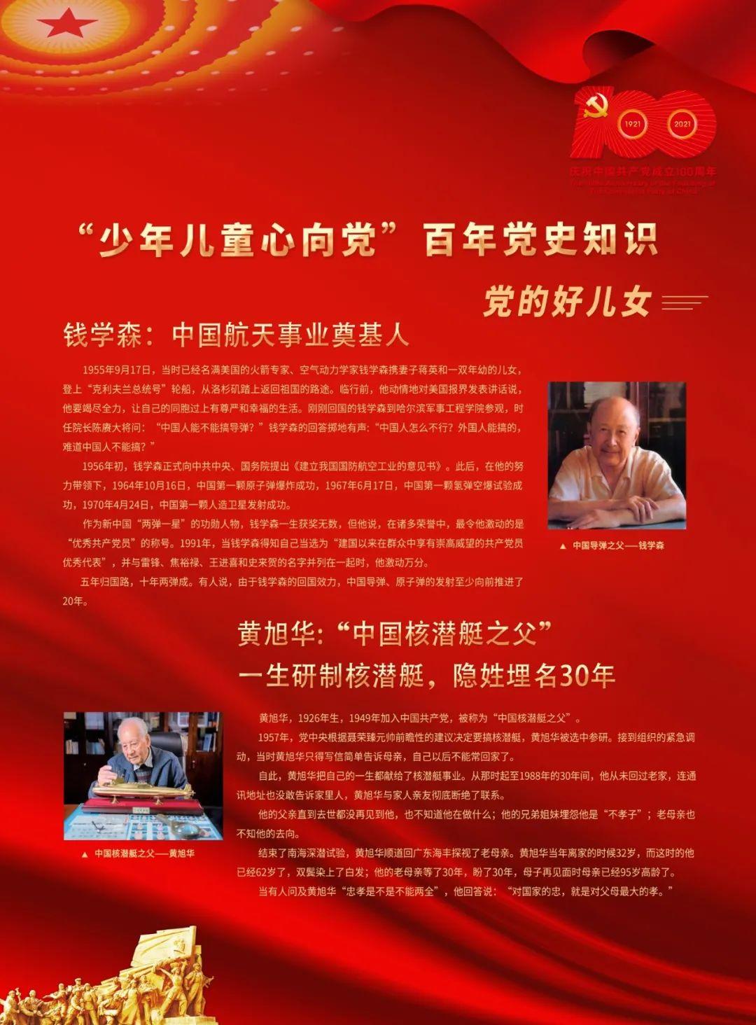 少年儿童心向党 | 百年党史线上学习活动⑤:党的好儿女