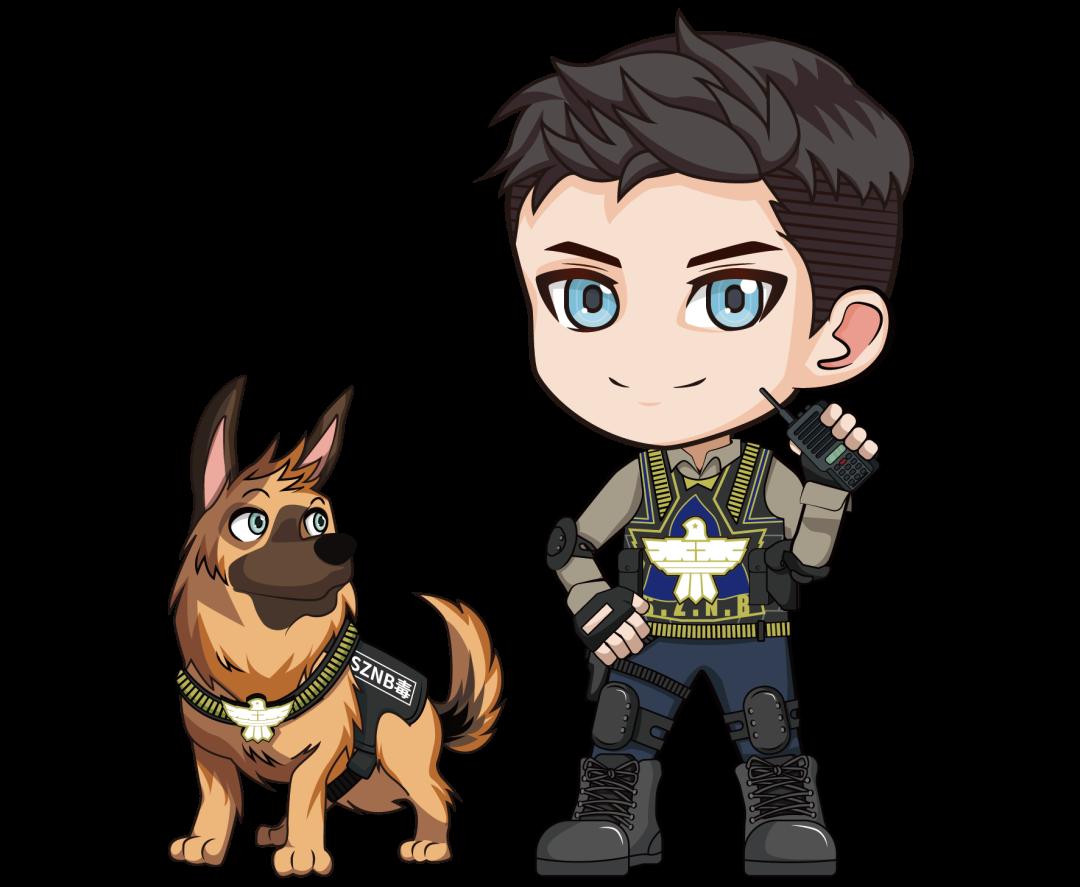 深圳禁毒新ip形象"朋朋""钢牙"正式亮相