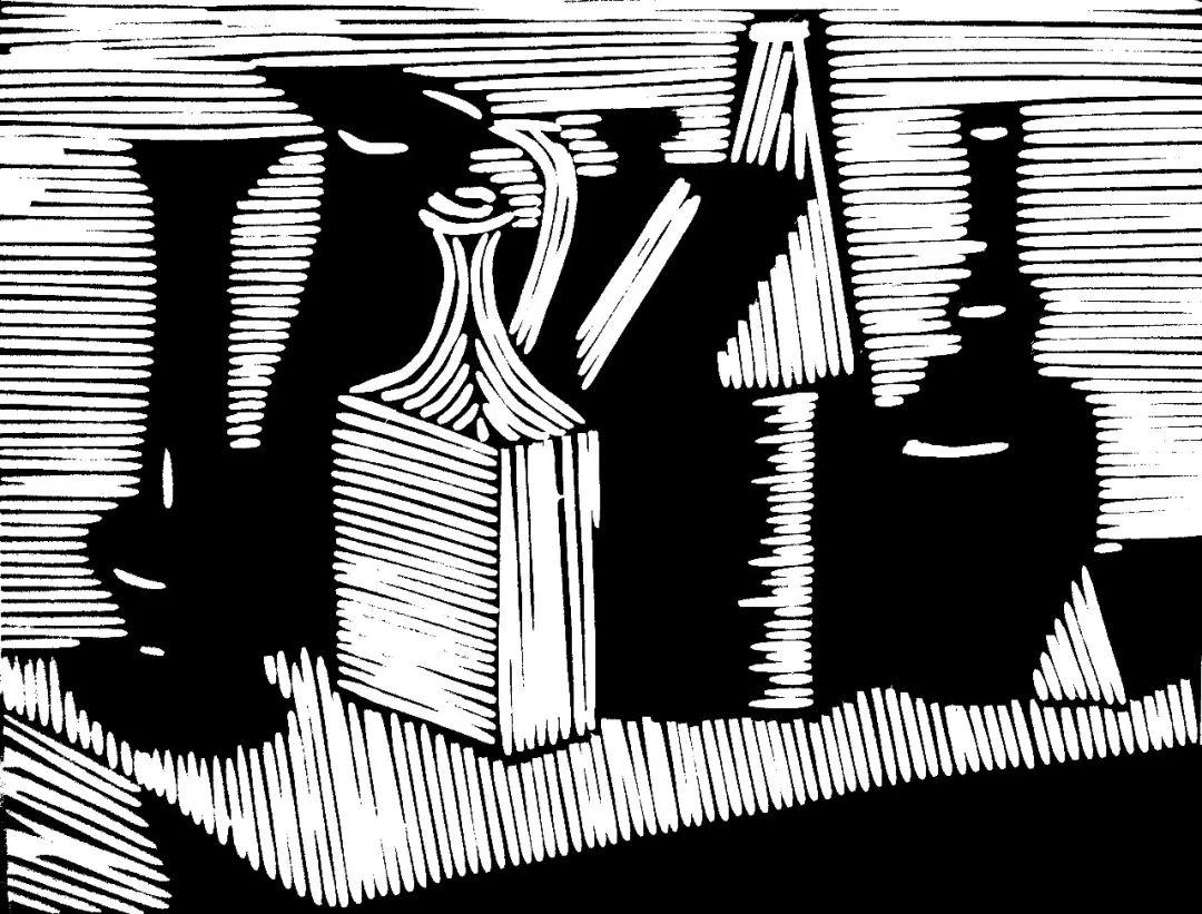 《静物一》21×30cm 凸版 2013年《童趣》60×75cm 凸版  2010年