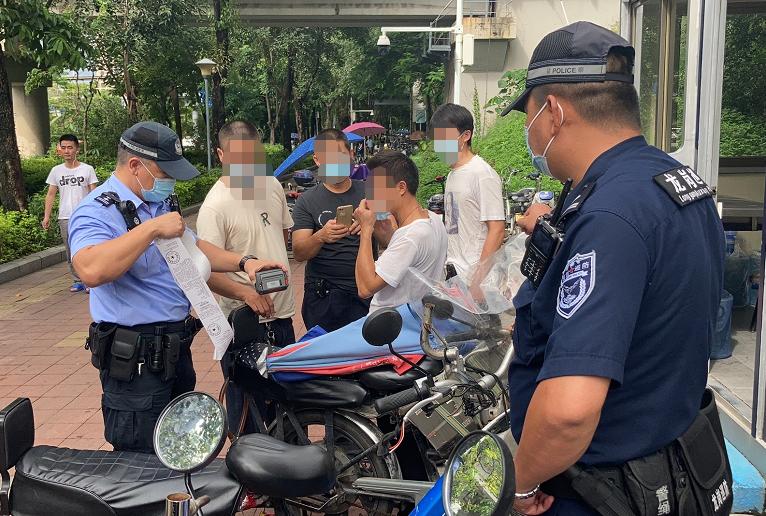 横岗严查电动自行车"打伞改装"等危险行为!这些改装车被查扣!