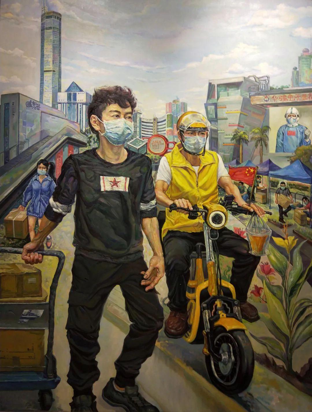 时代画卷第十七届深圳画家画深圳美术作品展在罗湖美术馆开幕附全部