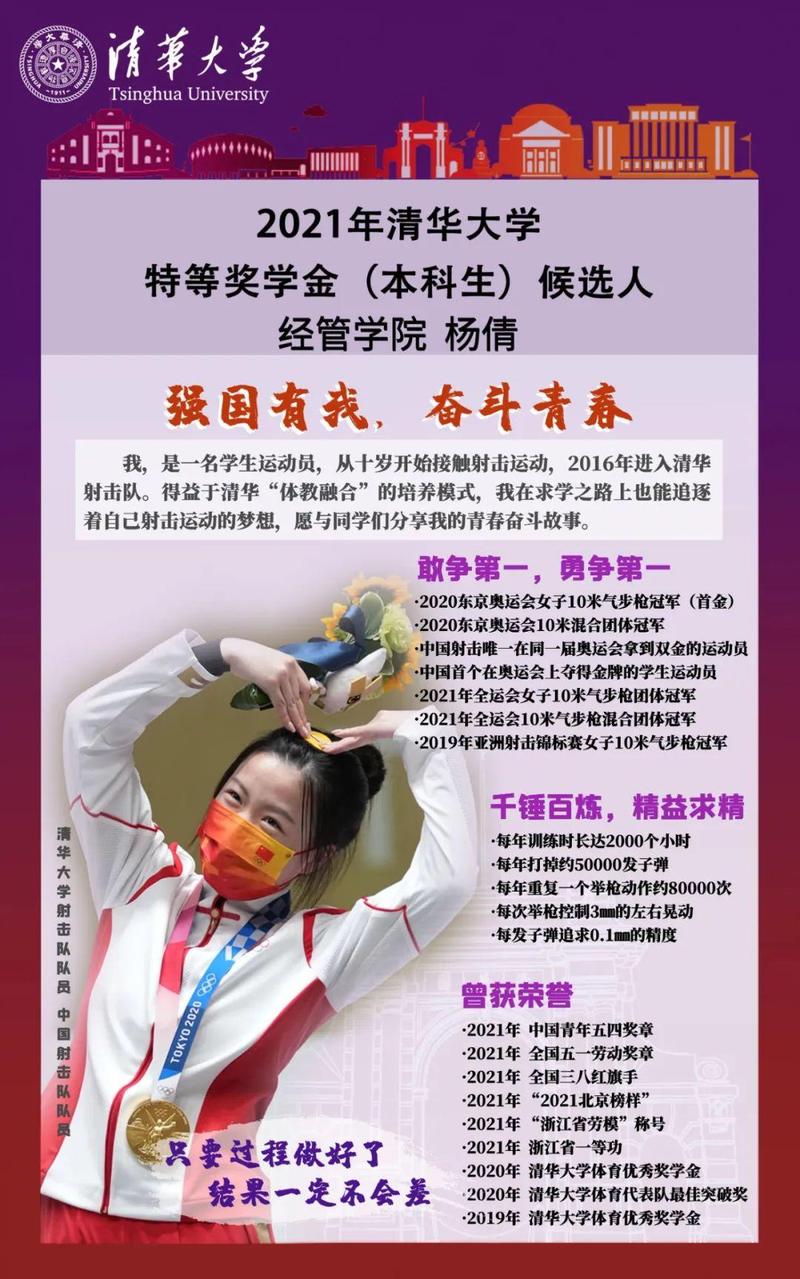 一年一度神仙打架清华特等奖学金答辩来啦杨倩正向榜样奔赴