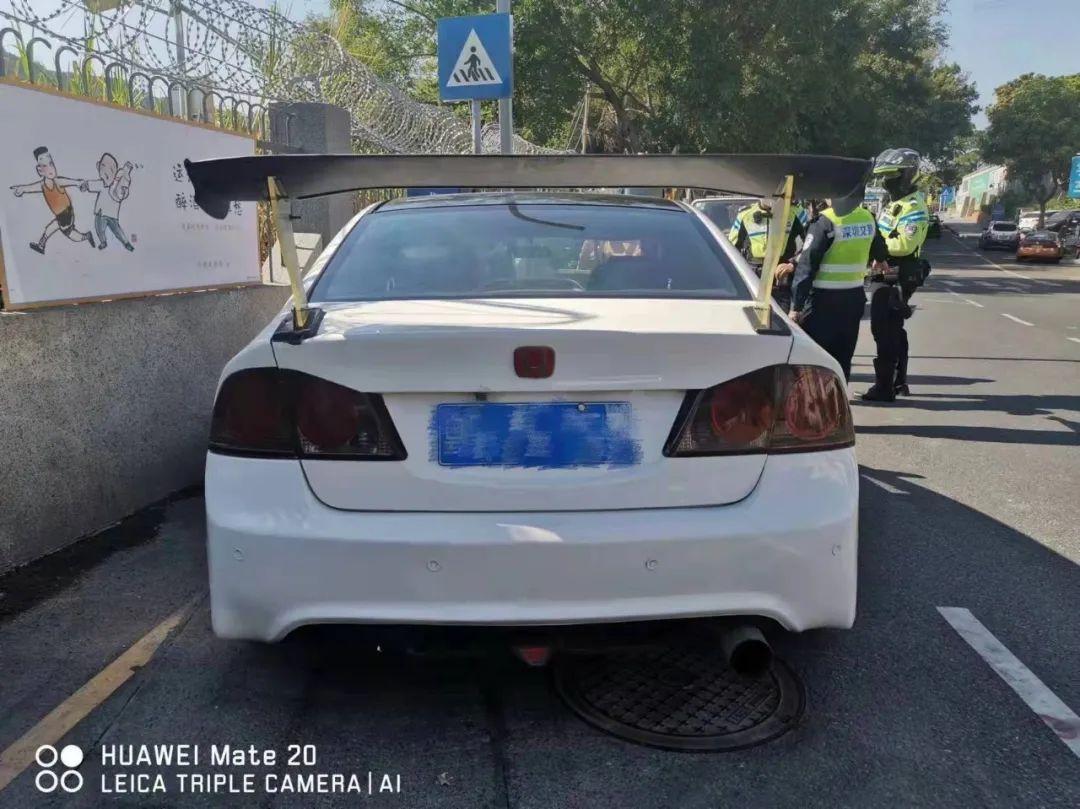 严查改装车炸街罗湖交警提醒非法改装车请尽快还原