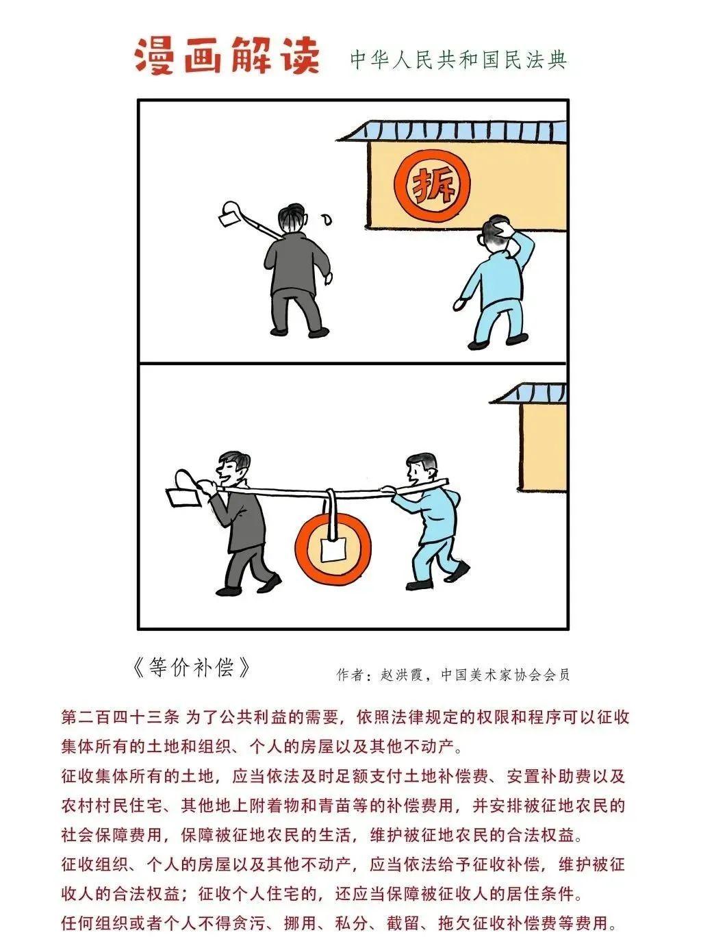 法治宣传月漫画图解民法典
