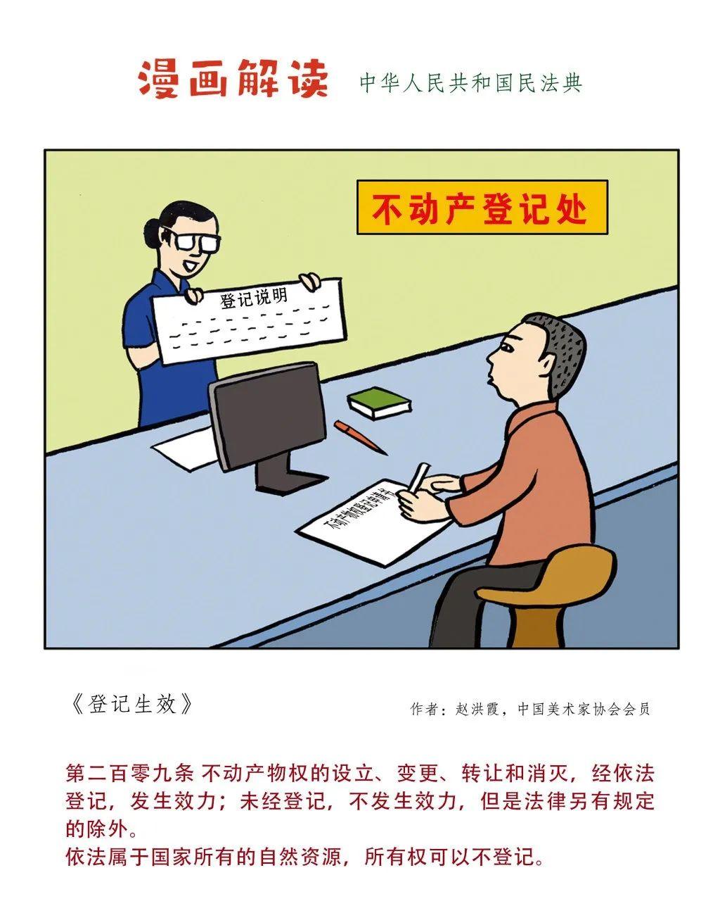 法治宣传月漫画图解民法典
