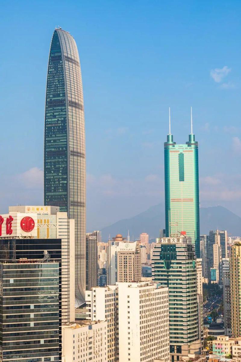 点击图片一秒入冬都掩盖在了纷纷暮雪中地王大厦与京基100曾经的第一