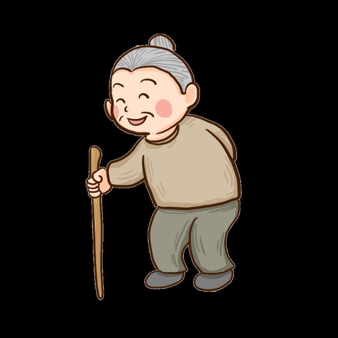 手上似乎还拿着些什么拄着拐杖,步履蹒跚远远地能看到一位老人快速路