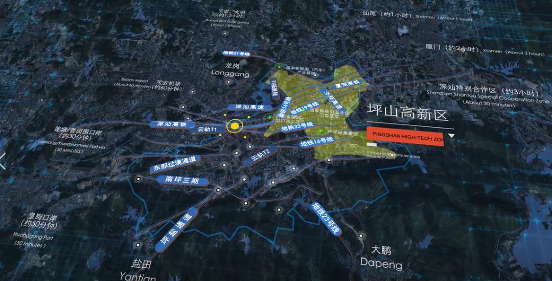 该平台由深圳市坪山区建筑工务署为建设单位,联合腾讯,华为,深圳移动