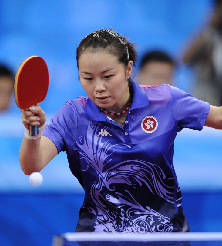 迎新年乒乓球邀请赛名将帖雅娜现身加油打气