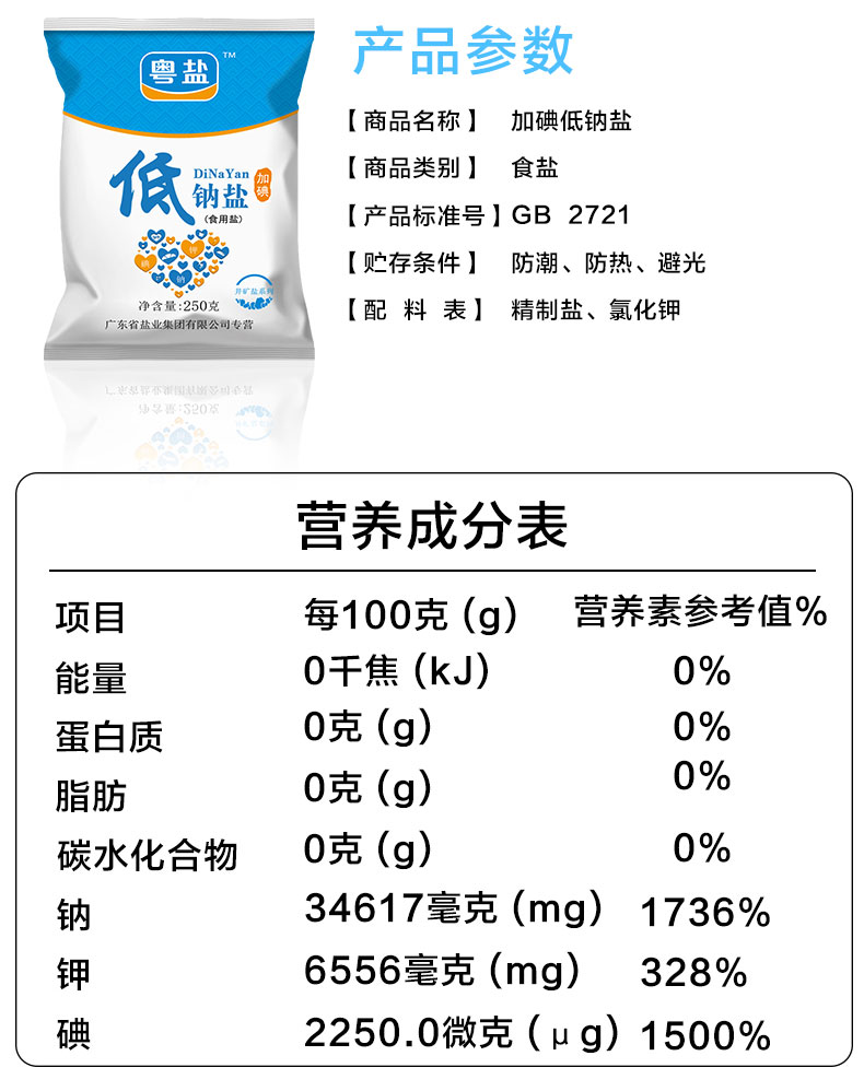 粤盐加碘低钠盐
