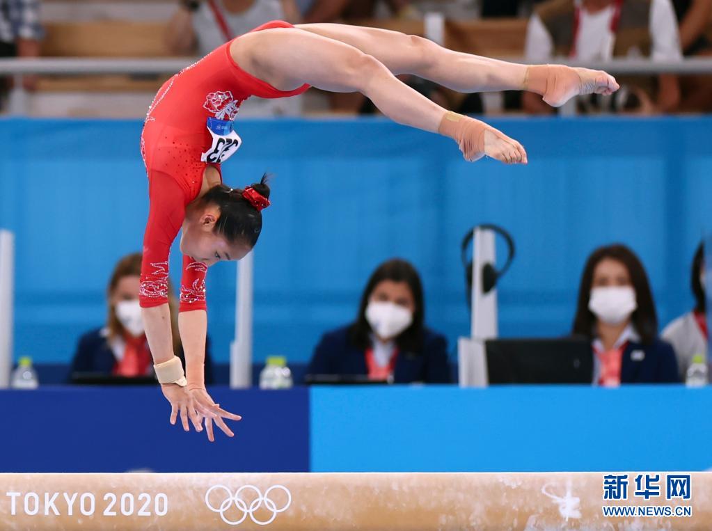 当日,在东京奥运会体操项目女子平衡木决赛中,中国选手管晨辰夺得